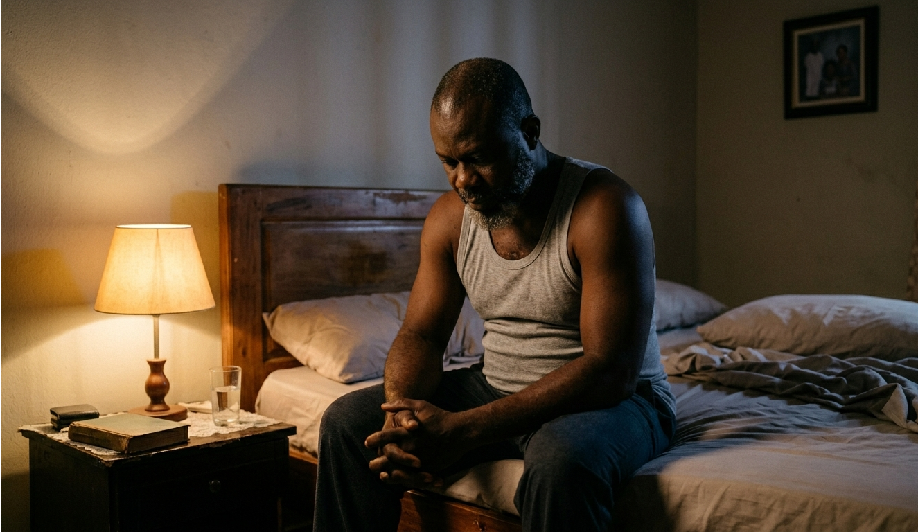 Man frustrated and exhausted