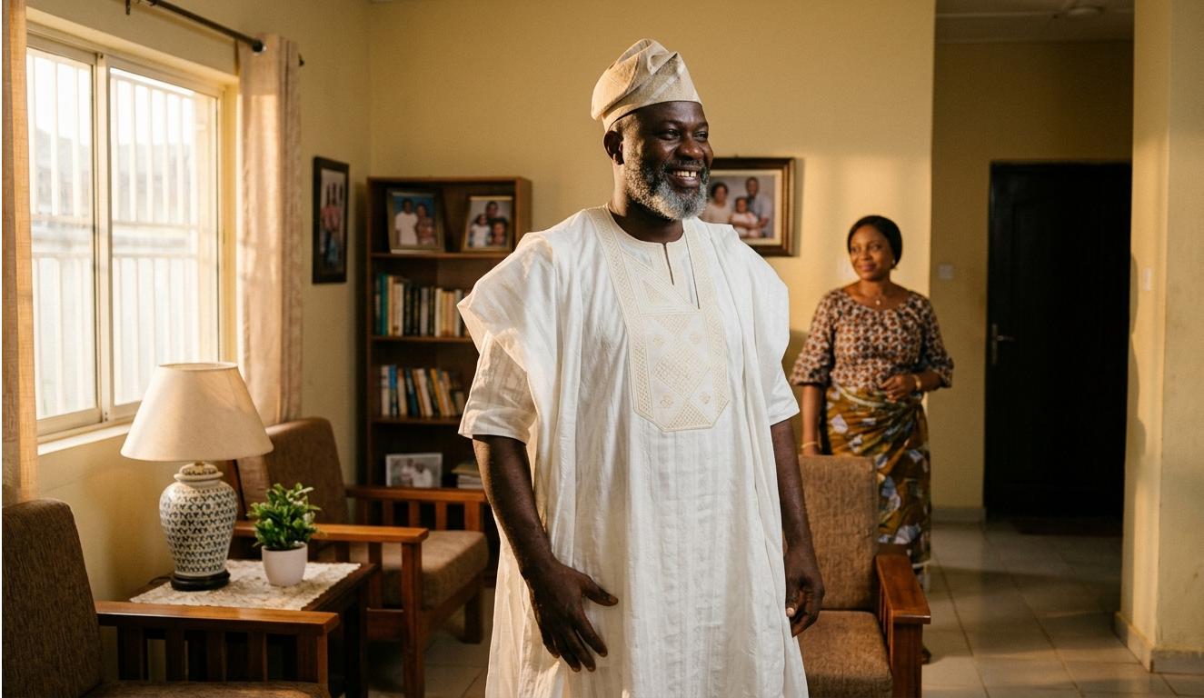 Confident Nigerian man restored